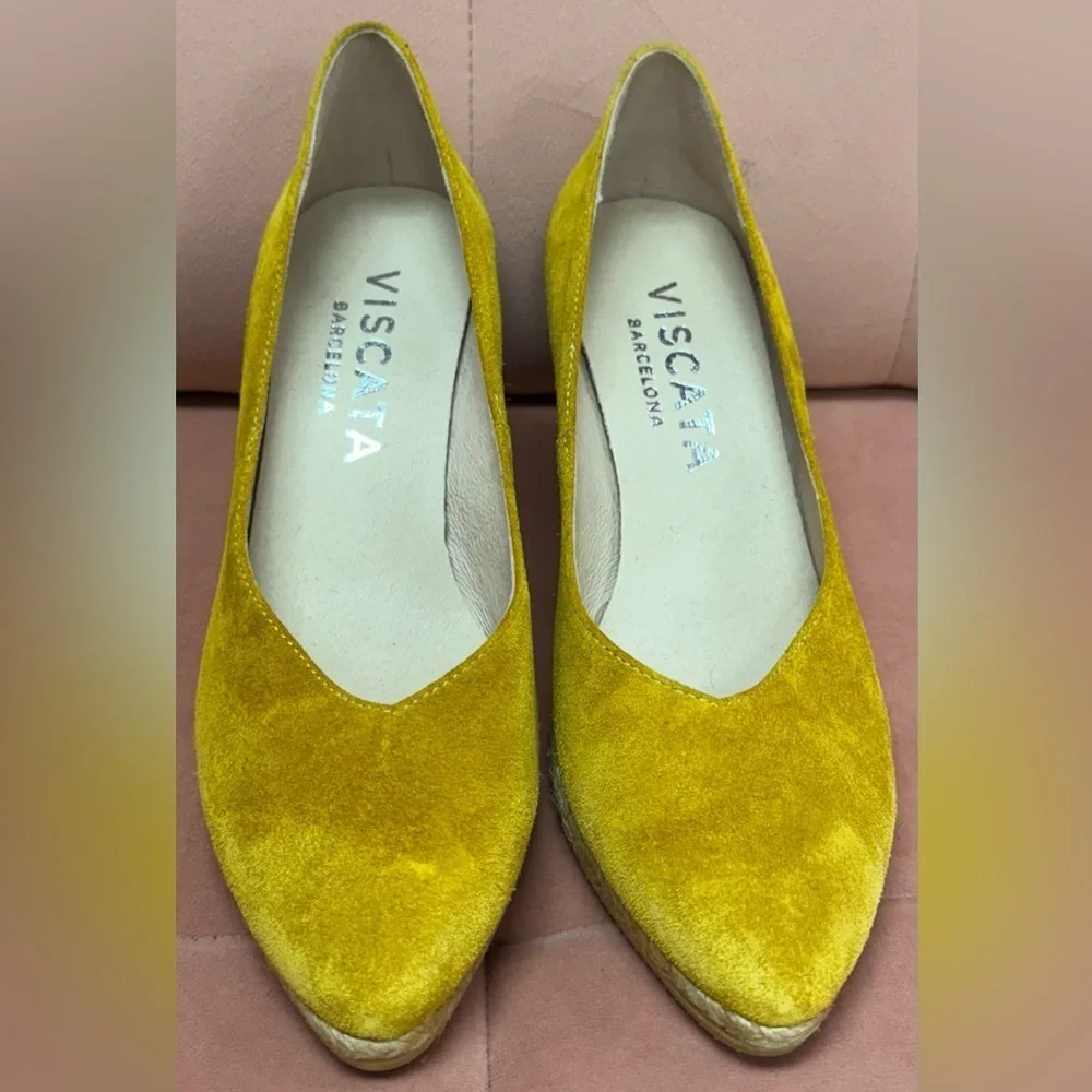 Viscata Women's Marquesa Yellow Suede Espadrille
Wedge Shoes Size 8.5 EU 39 - Picture 4 of 9